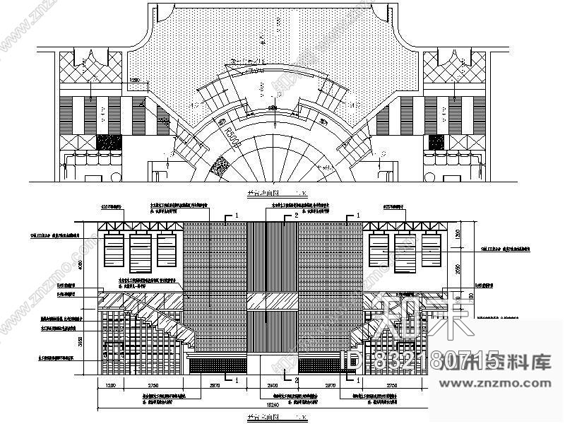 图块/节点夜总会舞台立面图施工图下载【ID:832180715】