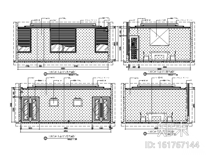 某公寓式办公楼设计CAD施工图cad施工图下载【ID:161767144】