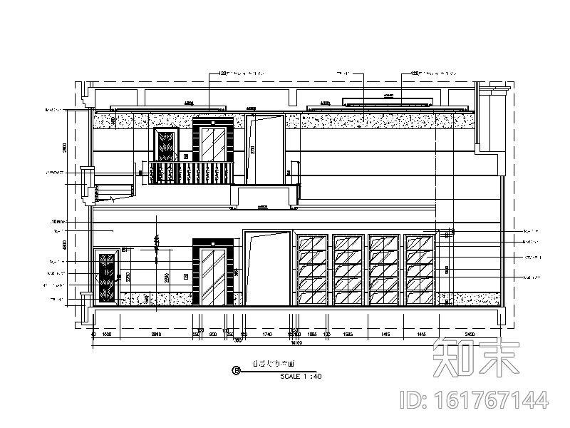 某公寓式办公楼设计CAD施工图cad施工图下载【ID:161767144】
