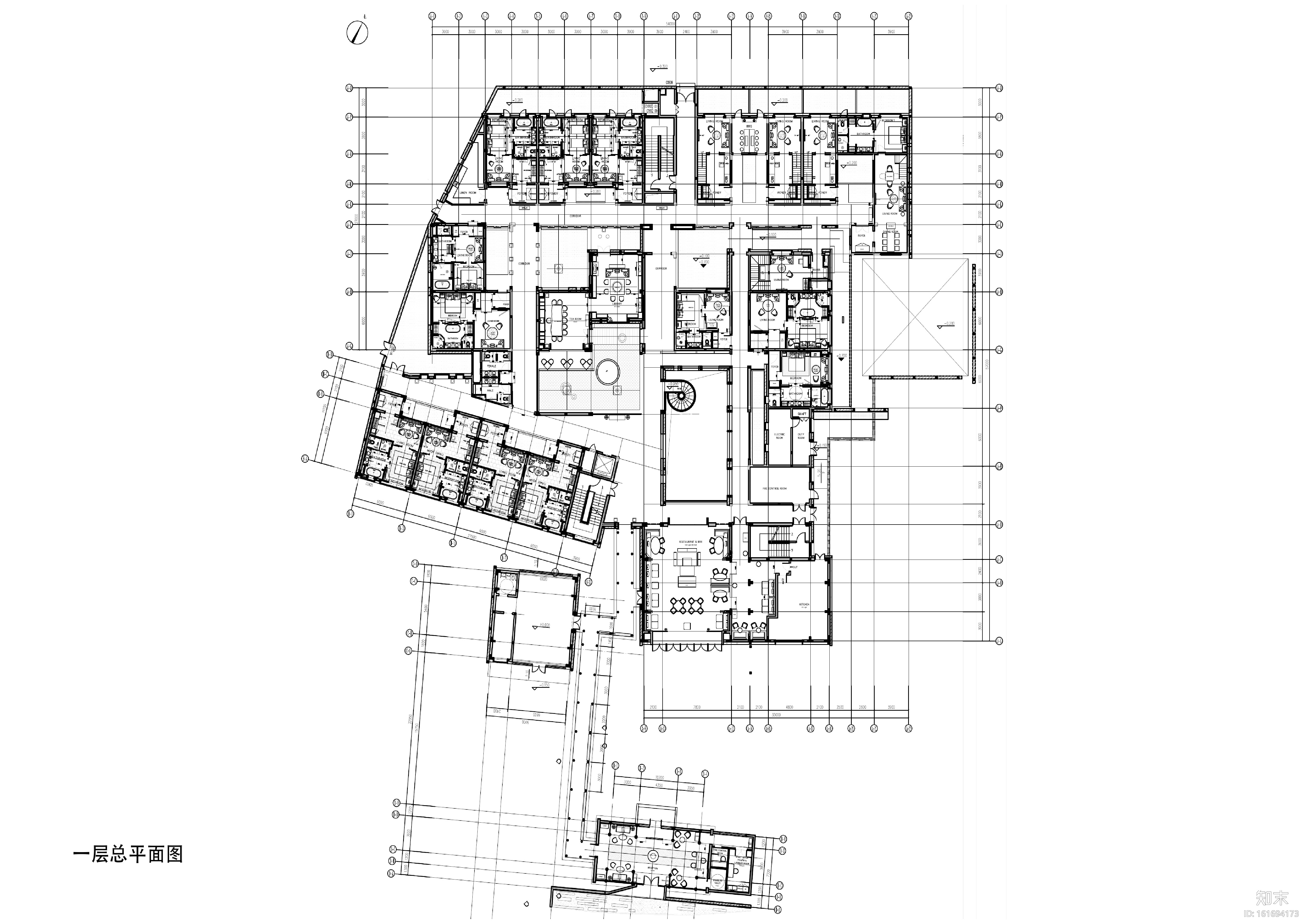 周庄花间堂酒店设计方案+效果图+CAD平面cad施工图下载【ID:161694173】