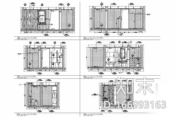 [南昌]中央商业区国际性现代五星级酒店室内装修图cad施工图下载【ID:166993163】