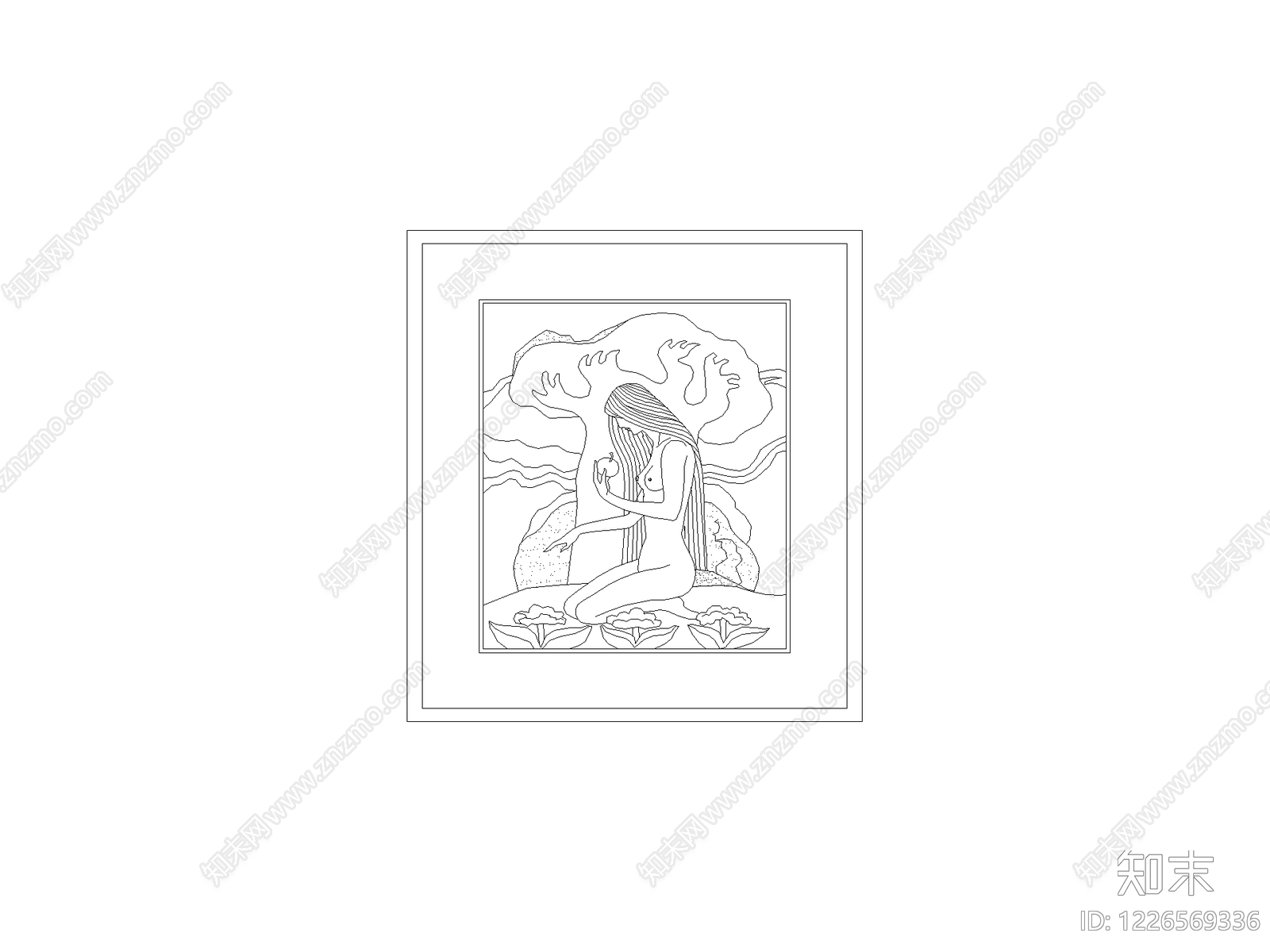 一套书柜兼衣柜图纸cad施工图下载【ID:1226569336】