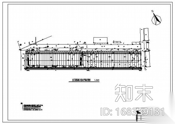 广东某35米跨龙门吊轨道工程结构图cad施工图下载【ID:168339131】