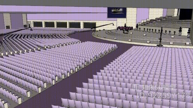 希罗神殿里的基督教堂SU模型下载【ID:922597178】