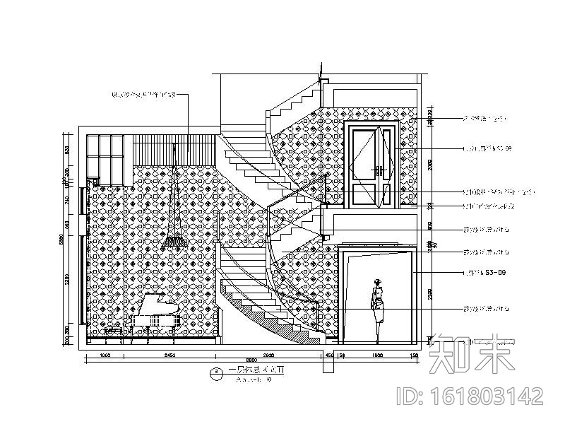 全套居住主题别墅CAD设计施工图（含效果图）cad施工图下载【ID:161803142】