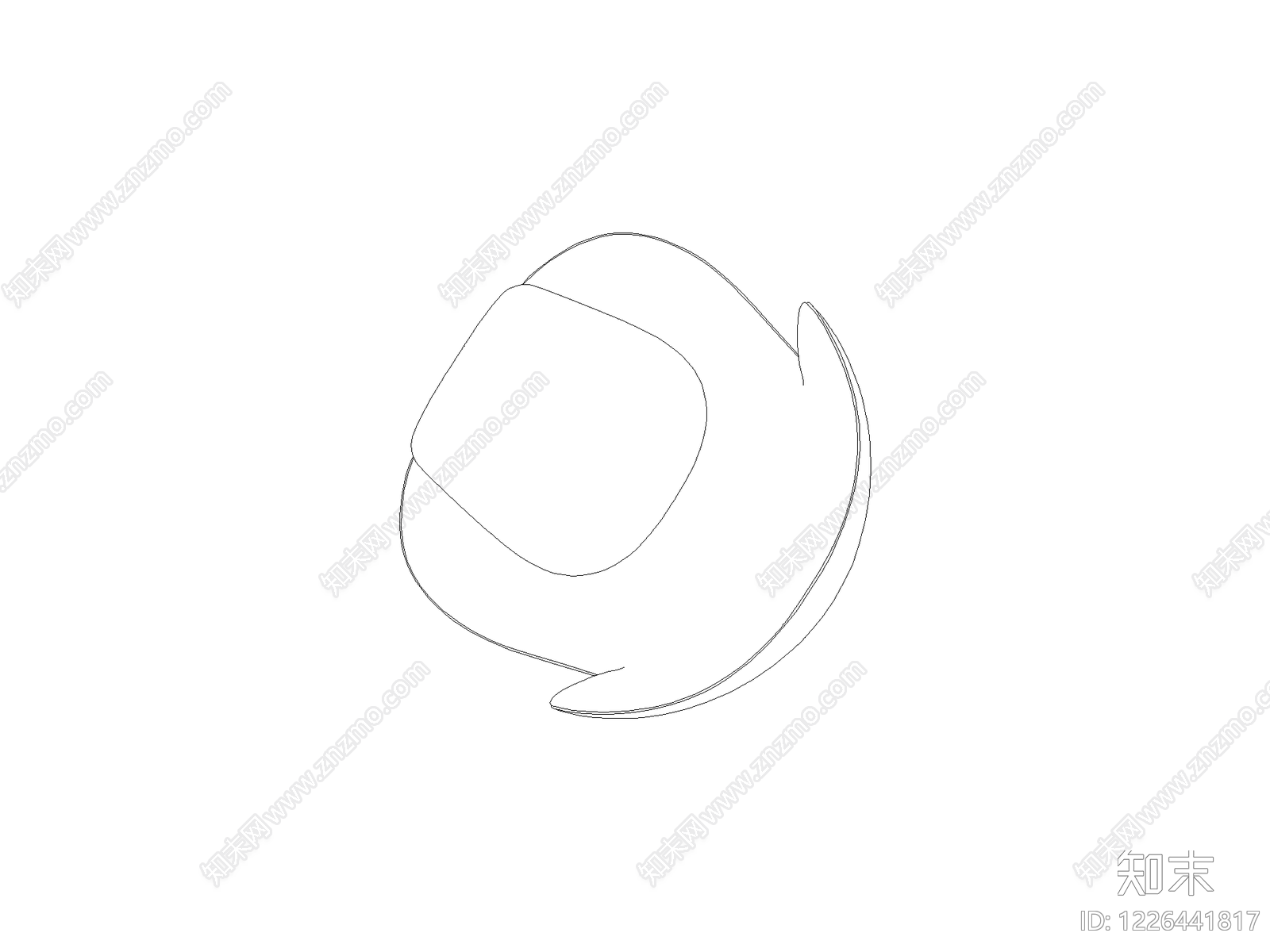 装饰线条cad施工图下载【ID:1226441817】