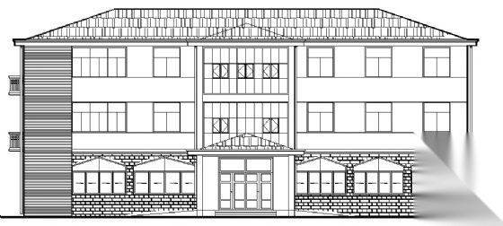 某三层办公楼建筑结构施工图cad施工图下载【ID:151434126】