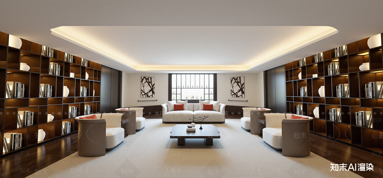 现代酒店大堂SU模型下载【ID:1215198427】