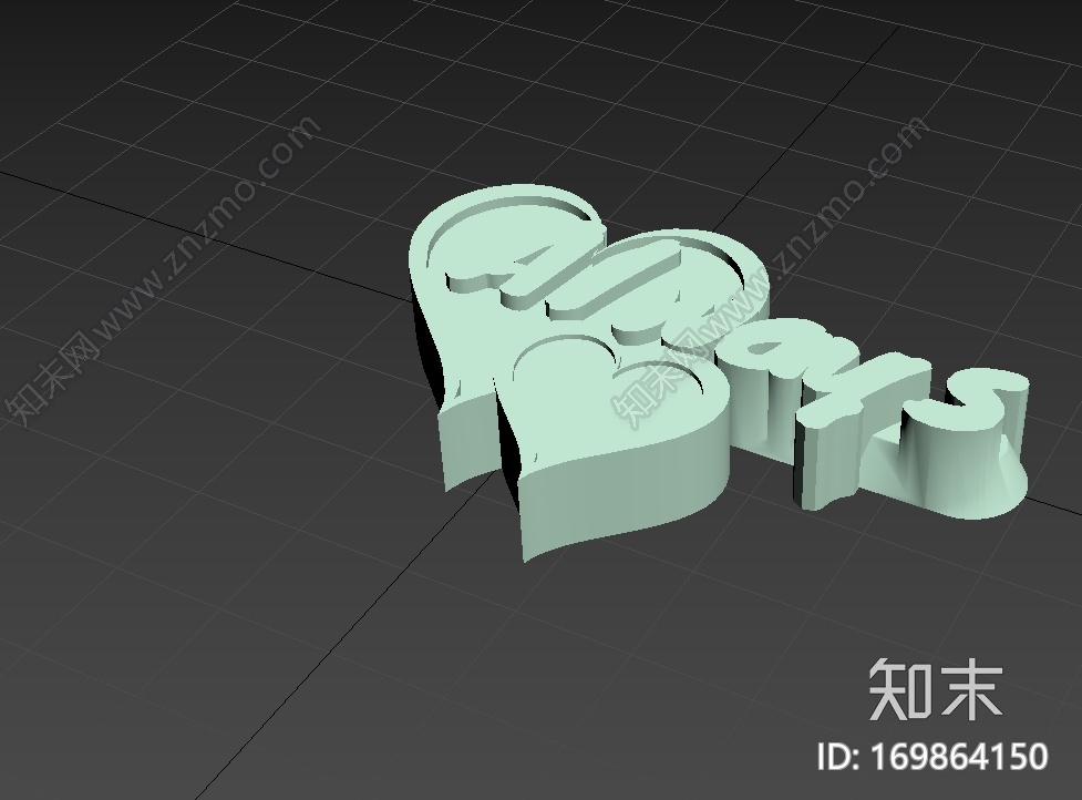 爱心字母-always3d打印模型下载【ID:169864150】