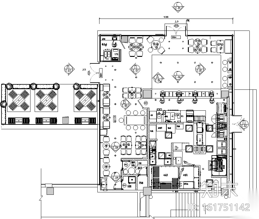 汉堡王汉堡王卓越世纪中心店施工图cad施工图下载【ID:161751142】