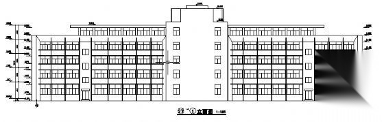 某五层办公楼建筑方案图cad施工图下载【ID:151434124】