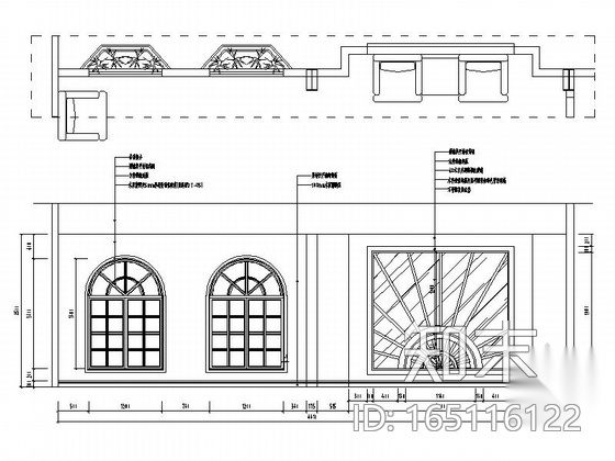 [北京]中高档居住社区现代售楼中心施工图cad施工图下载【ID:165116122】