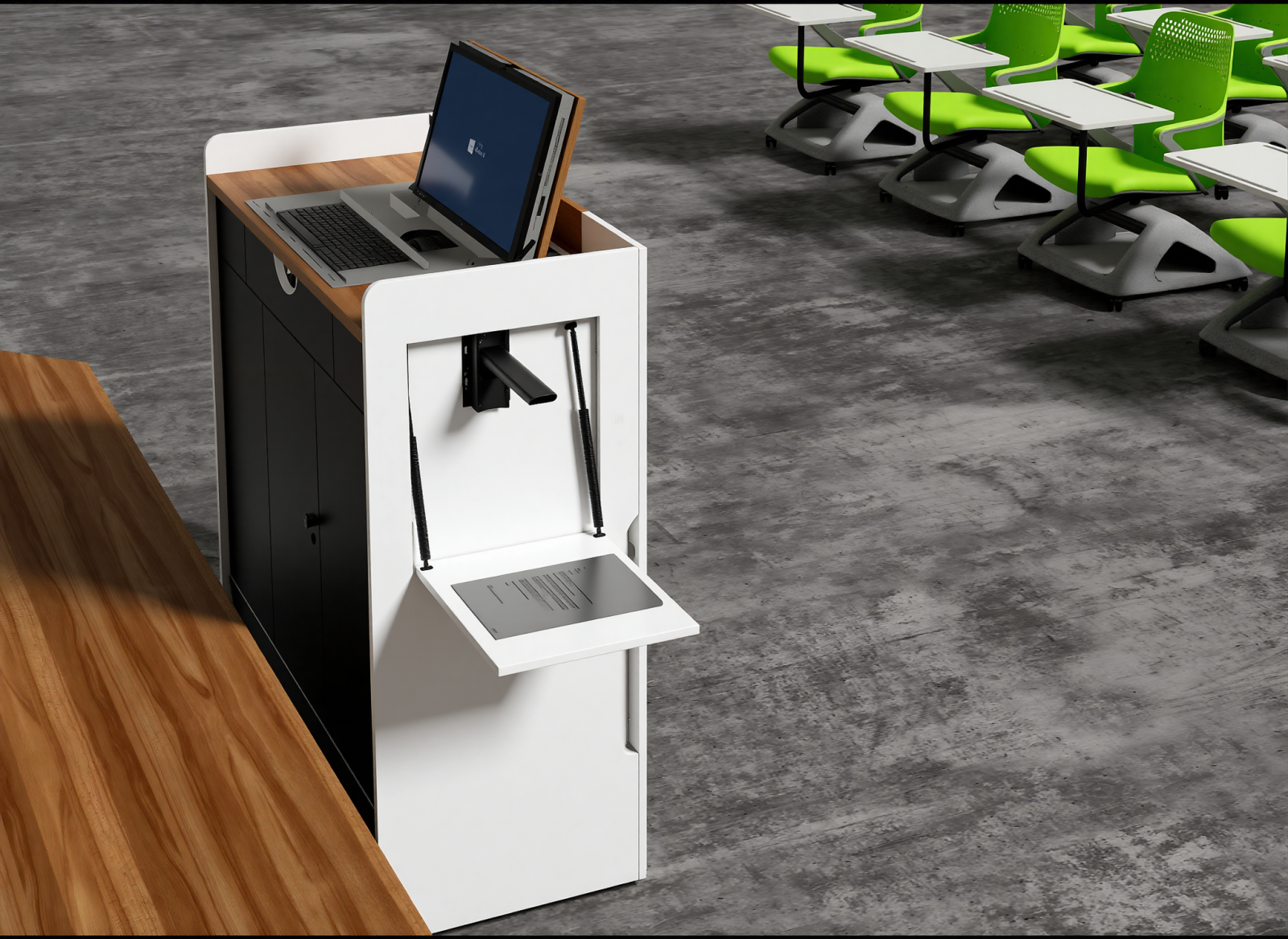 现代讲台3D模型下载【ID:1214757849】