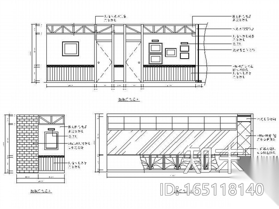 某快餐厅装修图cad施工图下载【ID:165118140】