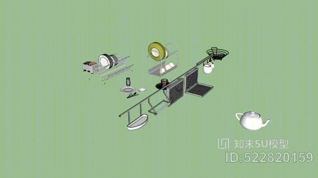 厨房用具SU模型下载【ID:522820159】