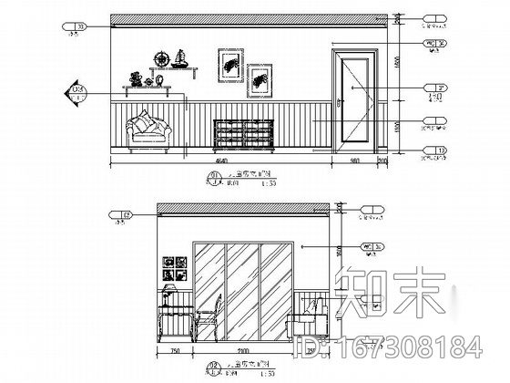 [雅安]现代新古典三层花园别墅样板间室内设计装修图（含...cad施工图下载【ID:167308184】