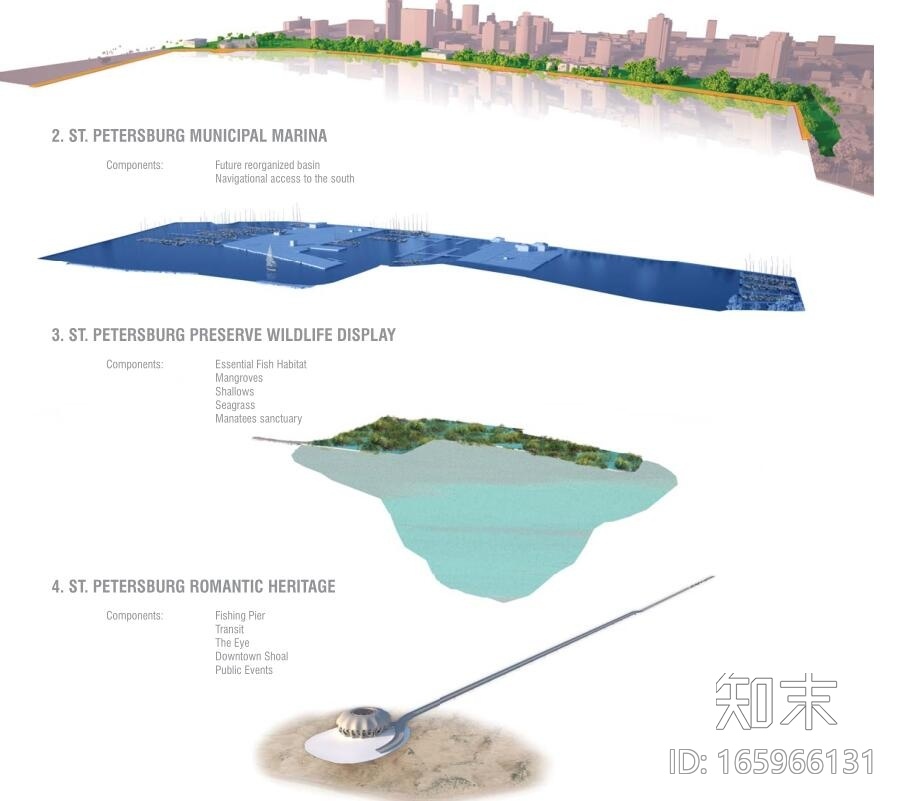 圣彼得堡码头复兴国际竞赛入围方案 3套施工图下载【ID:165966131】