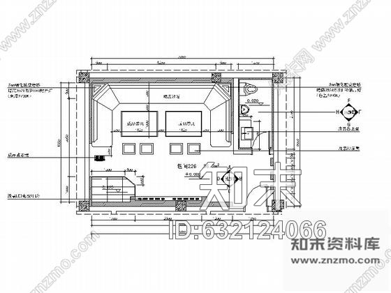 施工图河南豪华KTV包间装修设计施工图(含效果)施工图下载【ID:632124066】