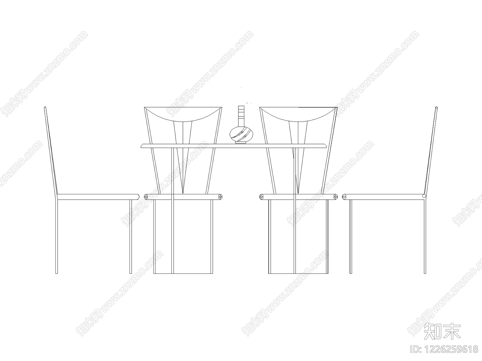 餐桌几类平立面餐桌cad施工图下载【ID:1226259618】