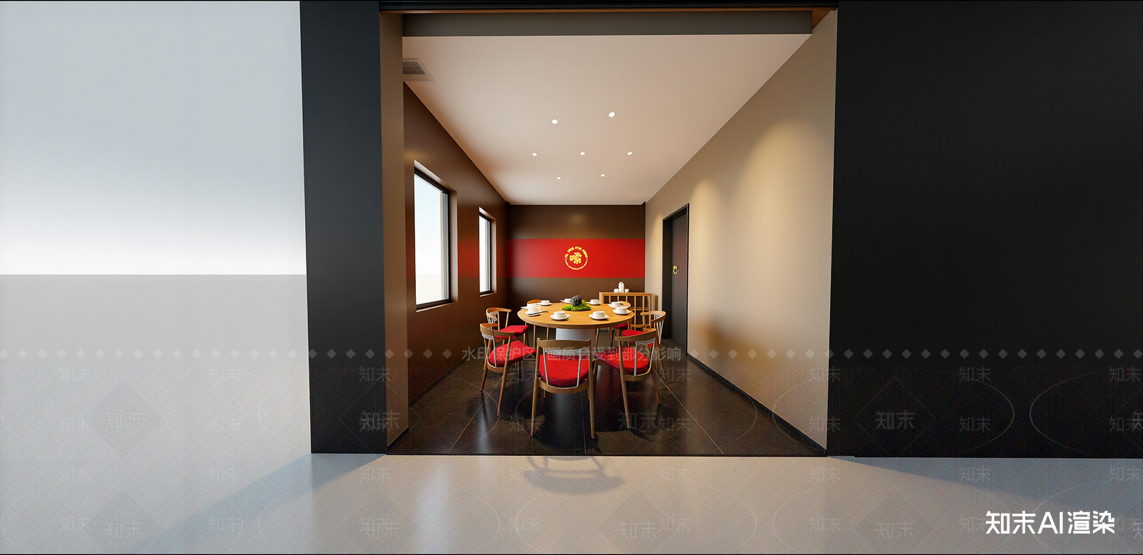 新中式面馆SU模型下载【ID:1216077829】