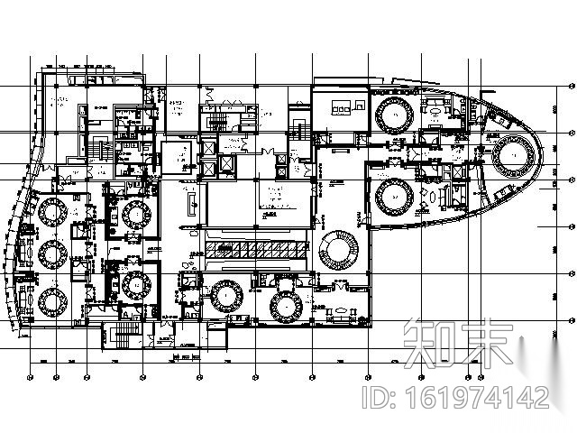 [苏州]五星假日酒店中餐厅施工图cad施工图下载【ID:161974142】