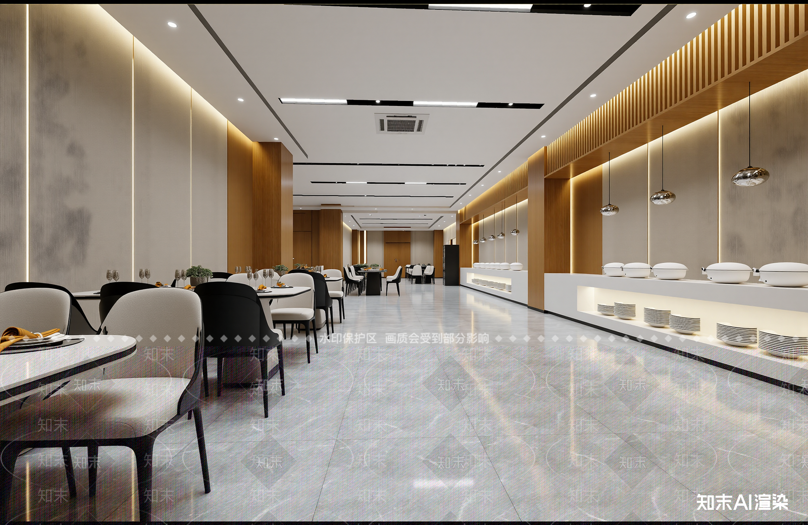 自助餐厅3D模型下载【ID:1213945812】