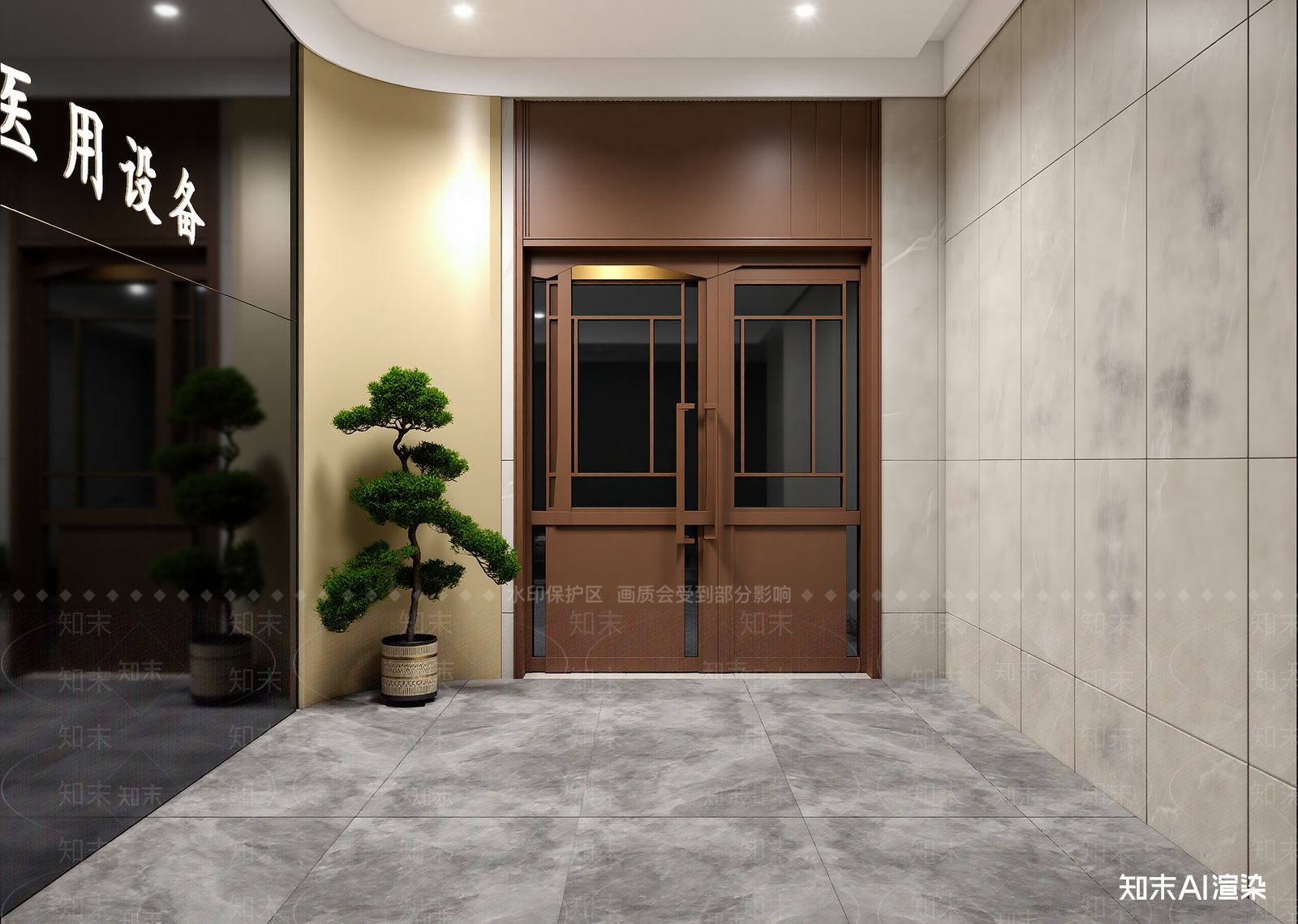 现代门头3D模型下载【ID:1214277551】