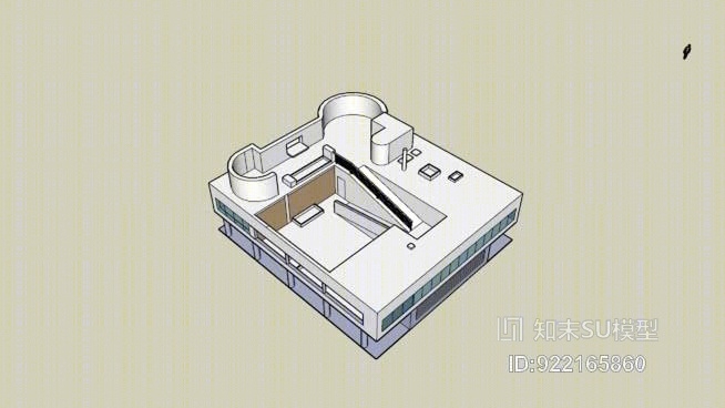 萨伏耶别墅SU模型下载【ID:922165860】