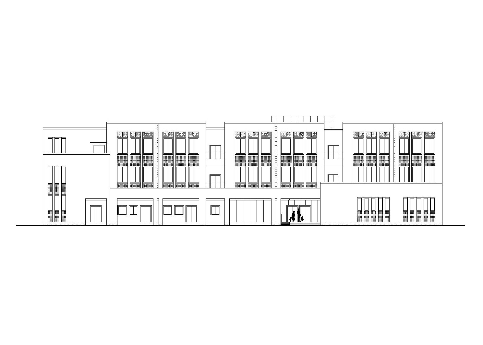 世贸泰州住宅幼儿园建筑施工图（CAD+效果图）施工图下载【ID:151647178】