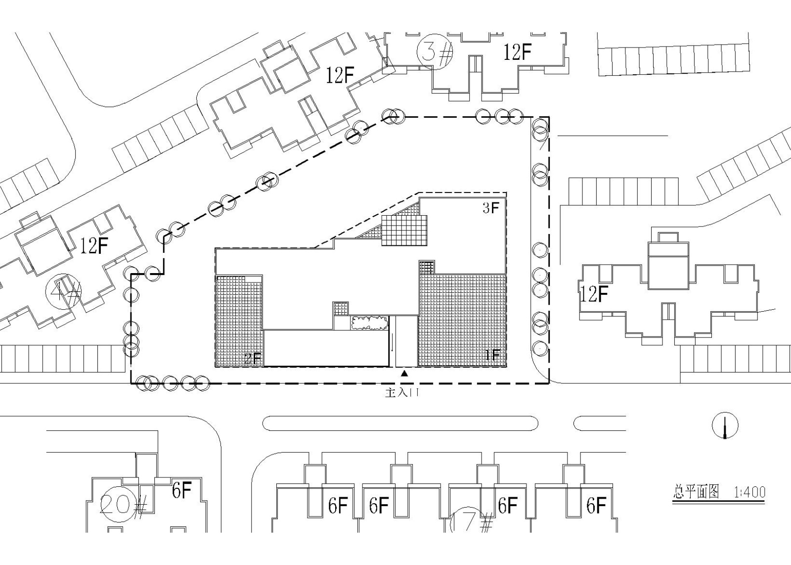 世贸泰州住宅幼儿园建筑施工图（CAD+效果图）施工图下载【ID:151647178】