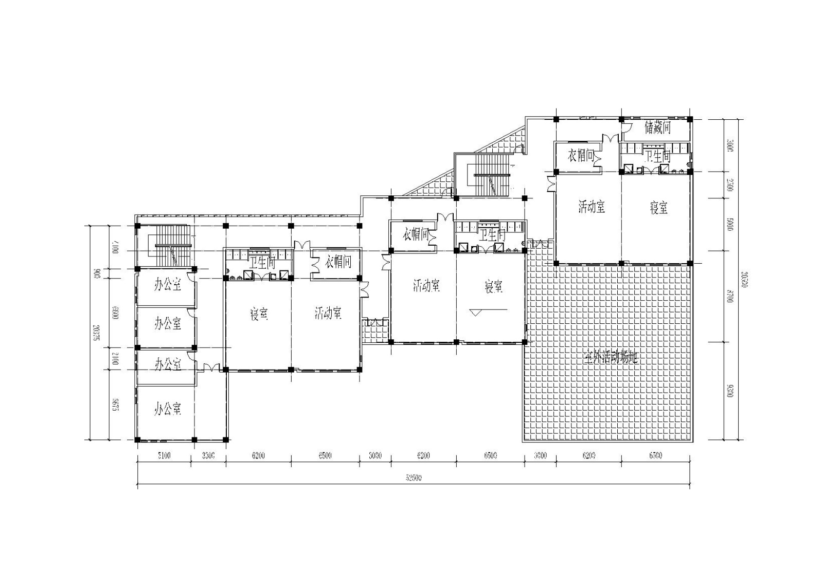 世贸泰州住宅幼儿园建筑施工图（CAD+效果图）施工图下载【ID:151647178】