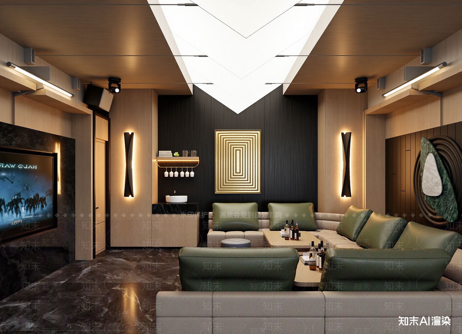 现代酒吧3D模型下载【ID:1214286244】