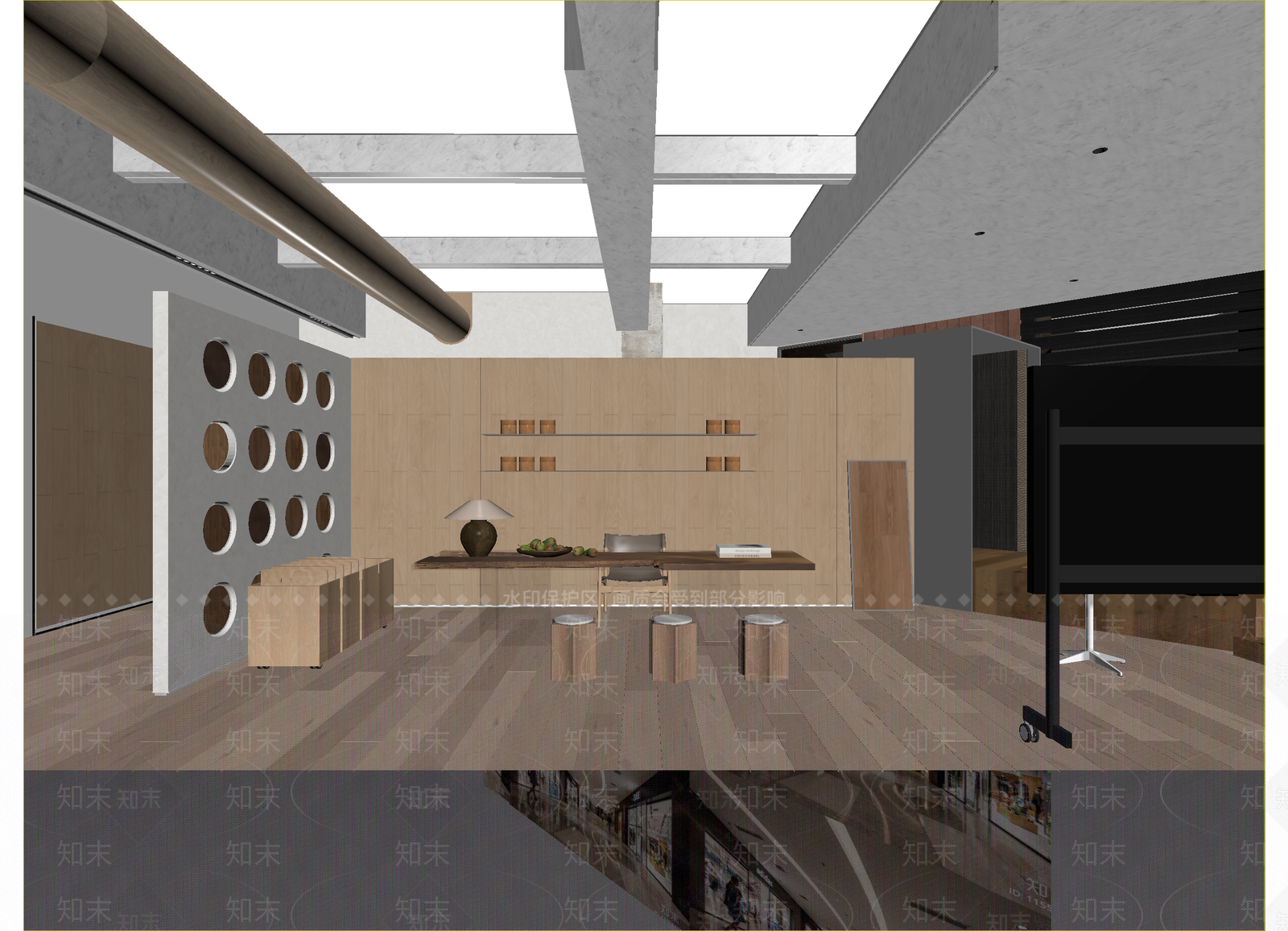 现代办公室3D模型下载【ID:1215049585】