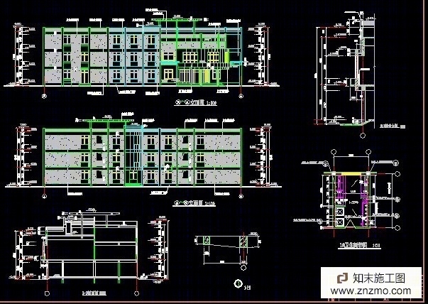 幼儿园建筑施工图cad施工图下载【ID:36948863】