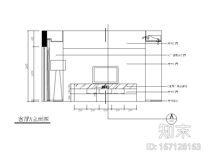 [福建]极简风格样板房设计CAD施工图（含效果图、3D模型...施工图下载【ID:167128163】