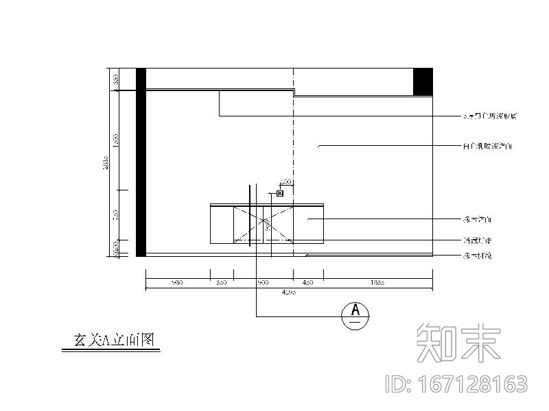 [福建]极简风格样板房设计CAD施工图（含效果图、3D模型...施工图下载【ID:167128163】