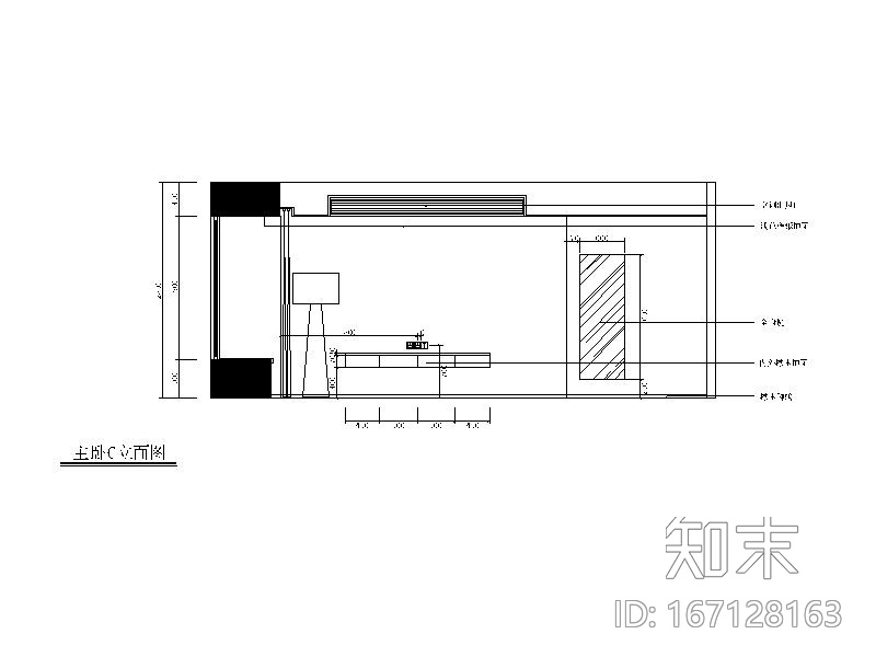 [福建]极简风格样板房设计CAD施工图（含效果图、3D模型...施工图下载【ID:167128163】