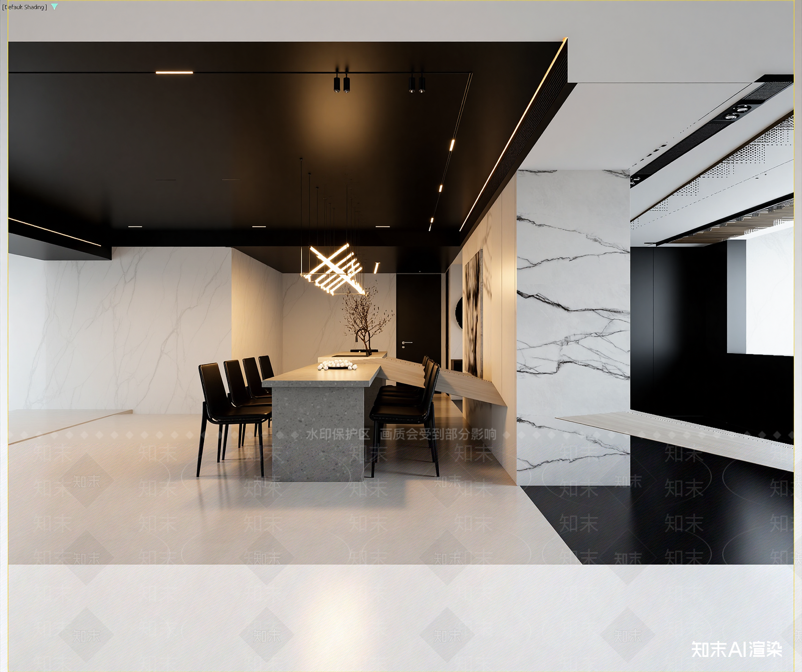 现代会议室3D模型下载【ID:1214842729】