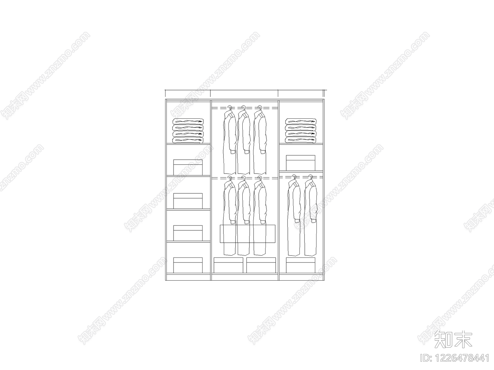 柜子cad施工图下载【ID:1226478441】