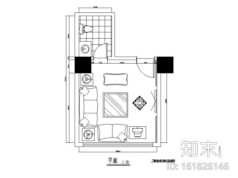 KTV包间施工图cad施工图下载【ID:161826146】