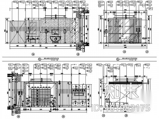 公寓式酒店客房装修图Ⅰcad施工图下载【ID:161983175】