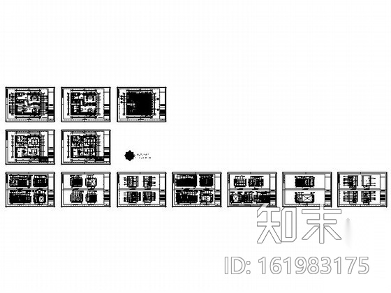 公寓式酒店客房装修图Ⅰcad施工图下载【ID:161983175】