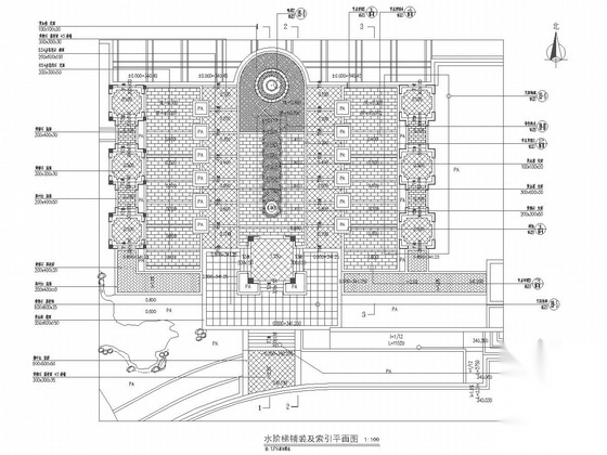 [福建]高档典雅型小区景观规划设计施工图cad施工图下载【ID:161086153】