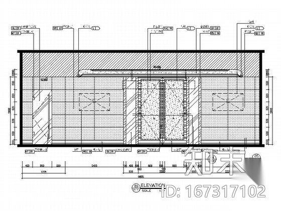 [上海]某五星级豪华酒店商务中心及后台办公室室内装修施...cad施工图下载【ID:167317102】
