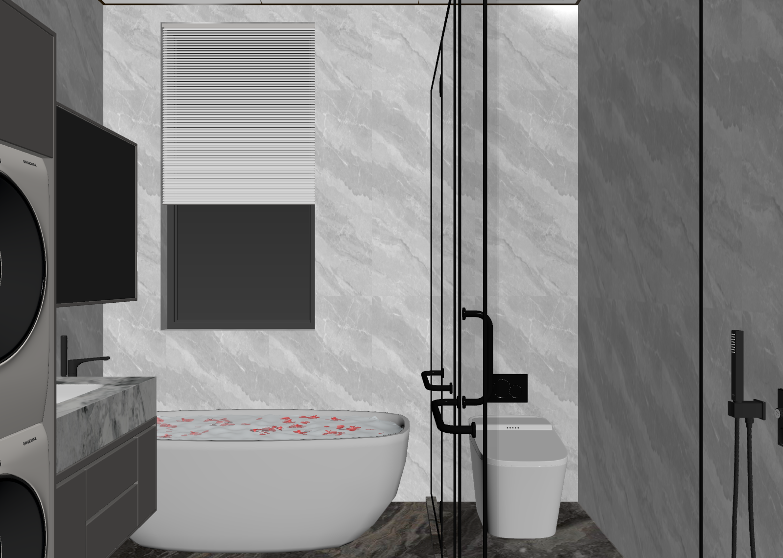 新中式卫生间3D模型下载【ID:1214586418】