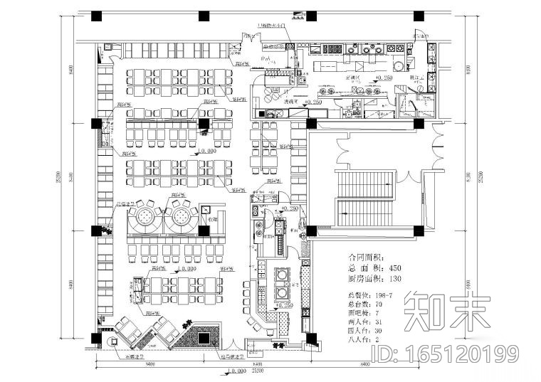 10套知名餐饮品牌店铺施工图资料cad施工图下载【ID:165120199】