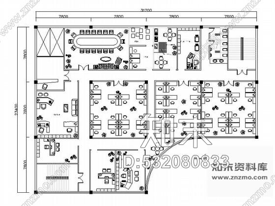 施工图IT办公空间室内装修施工图施工图下载【ID:532080833】