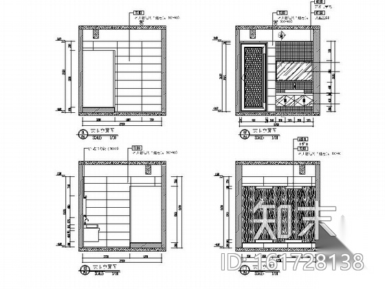 [江西]新中式投资公司办公室室内装修图（含效果）cad施工图下载【ID:161728138】