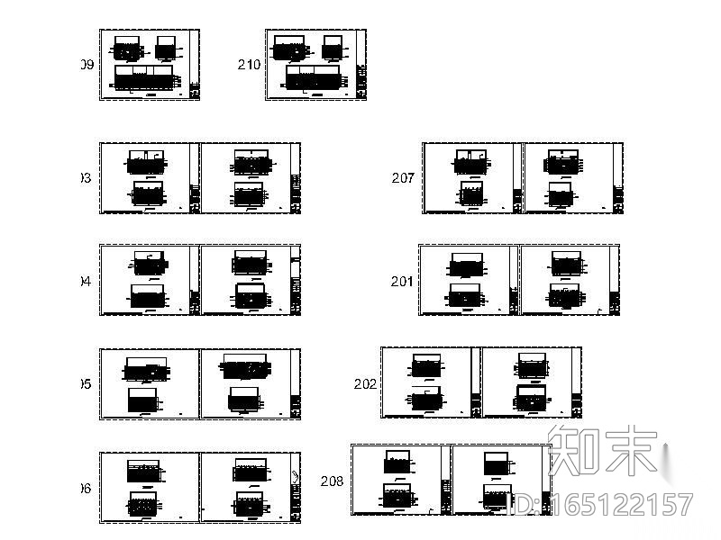 [南京]某KTV设计装修图cad施工图下载【ID:165122157】