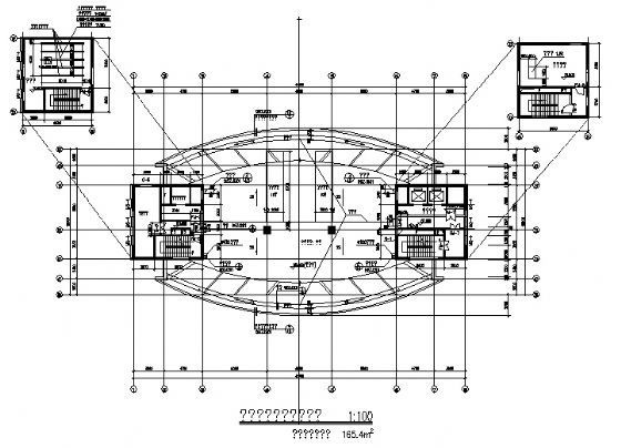 某十八层办公建筑方案设计图cad施工图下载【ID:151432118】